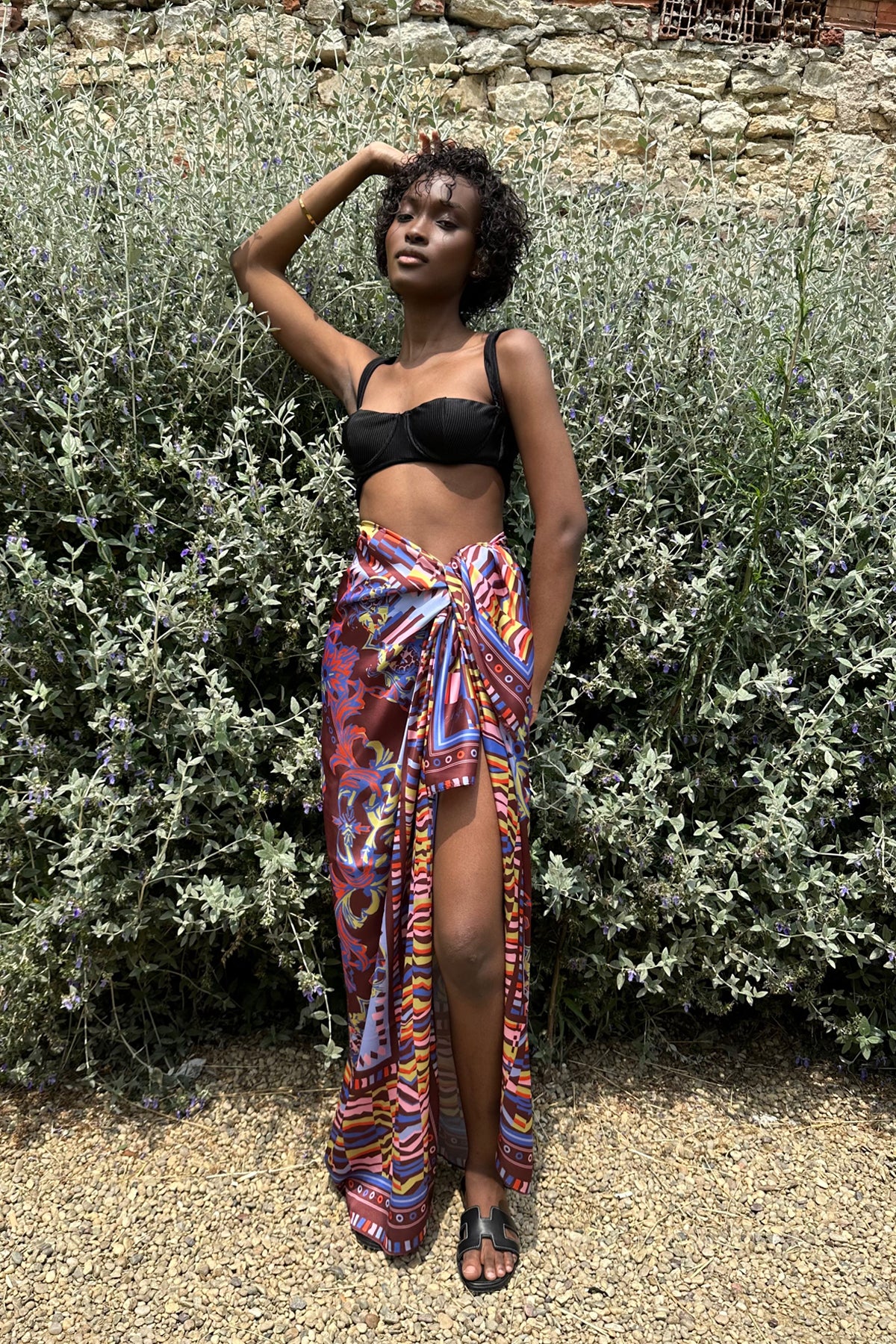 Lena Geometric Printed Pareo