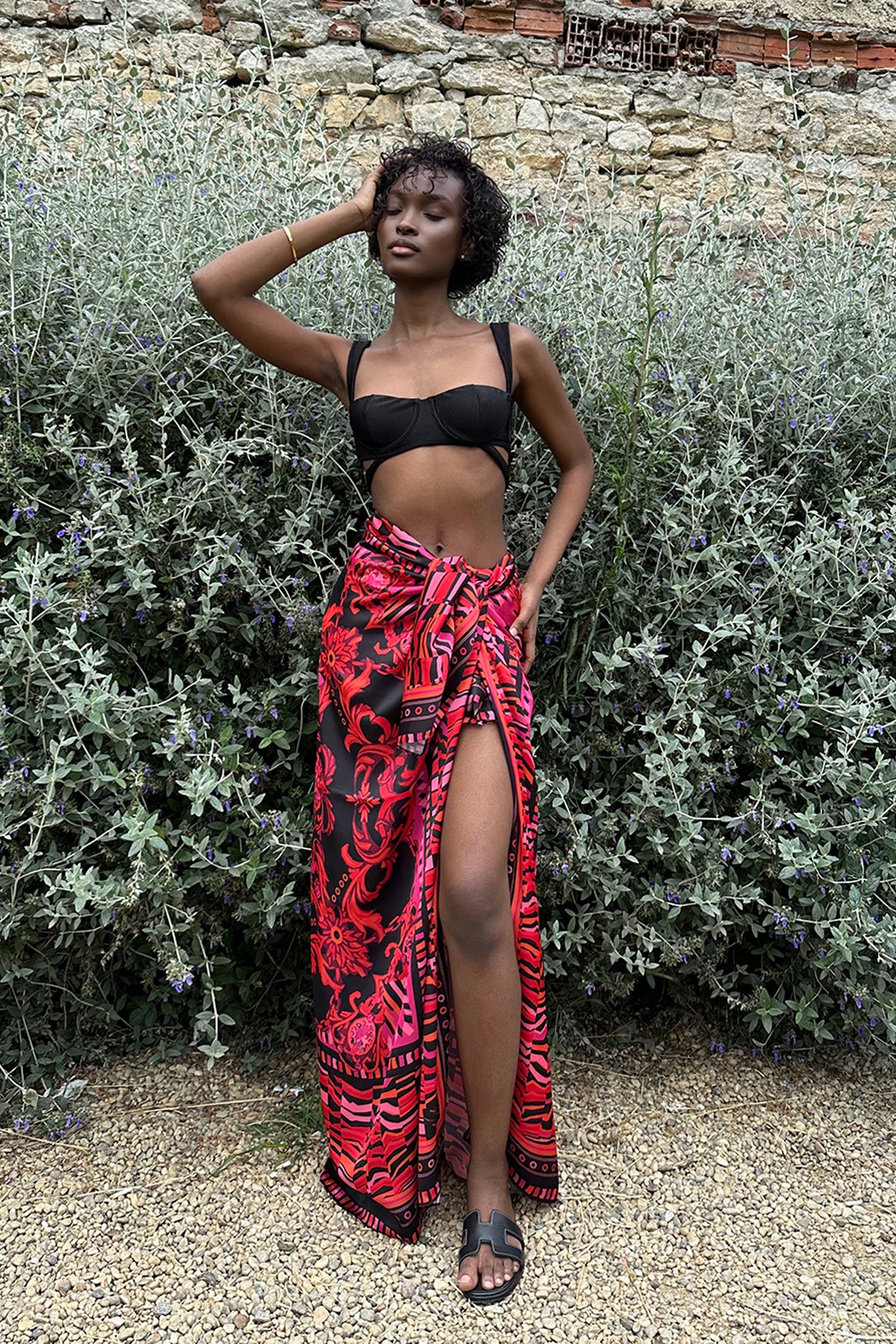 Lena Geometrik Printed Pareo