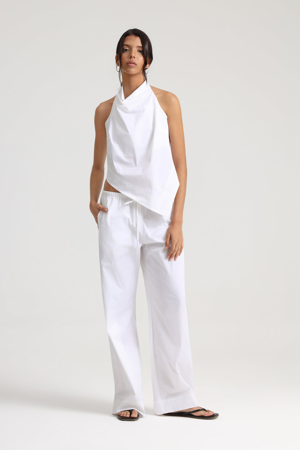 Rena Halter Yaka Poplin Üst