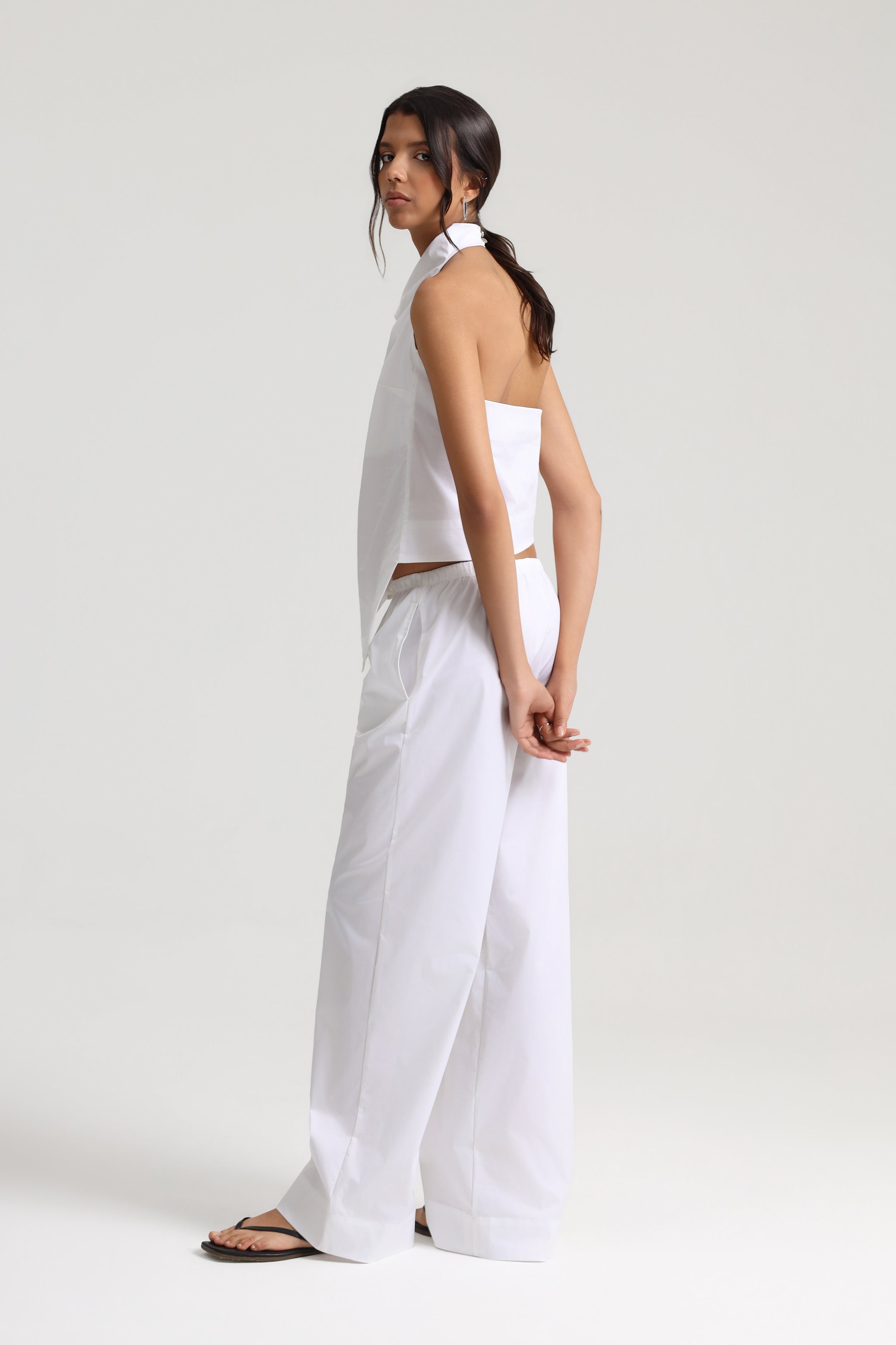 Rena Halter Yaka Poplin Üst
