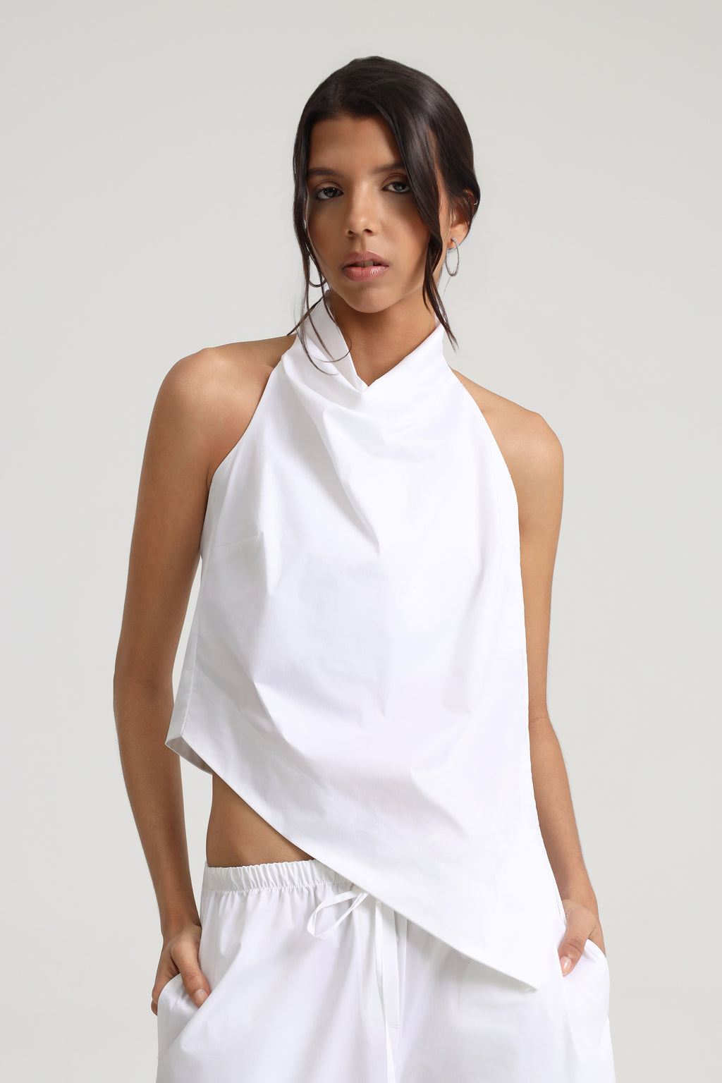 Rena Halter Yaka Poplin Üst