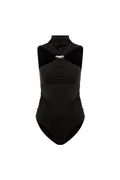 Ruelle Black Halter Neck Bodysuit