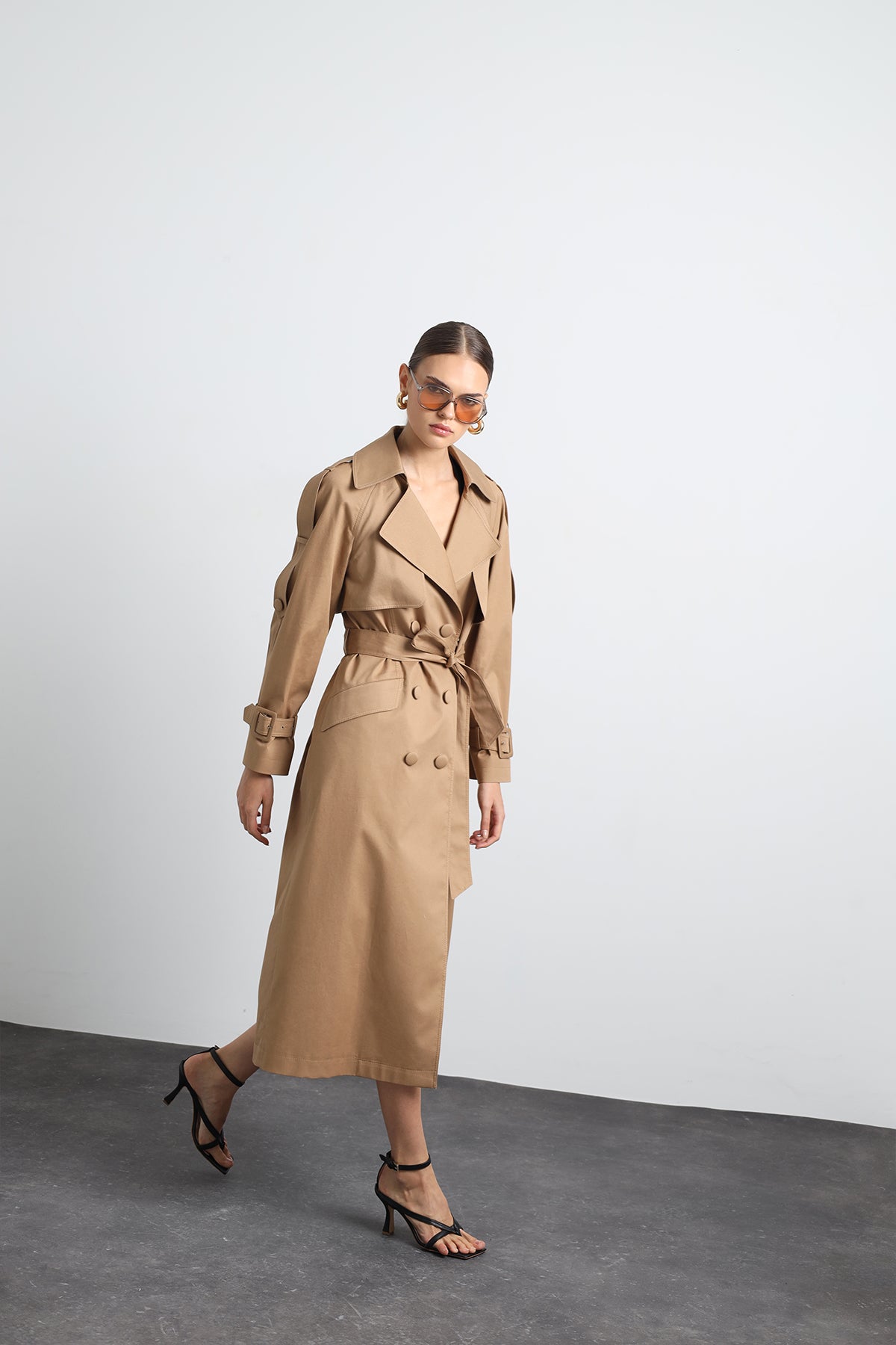 Savrin Camel Trench Coat