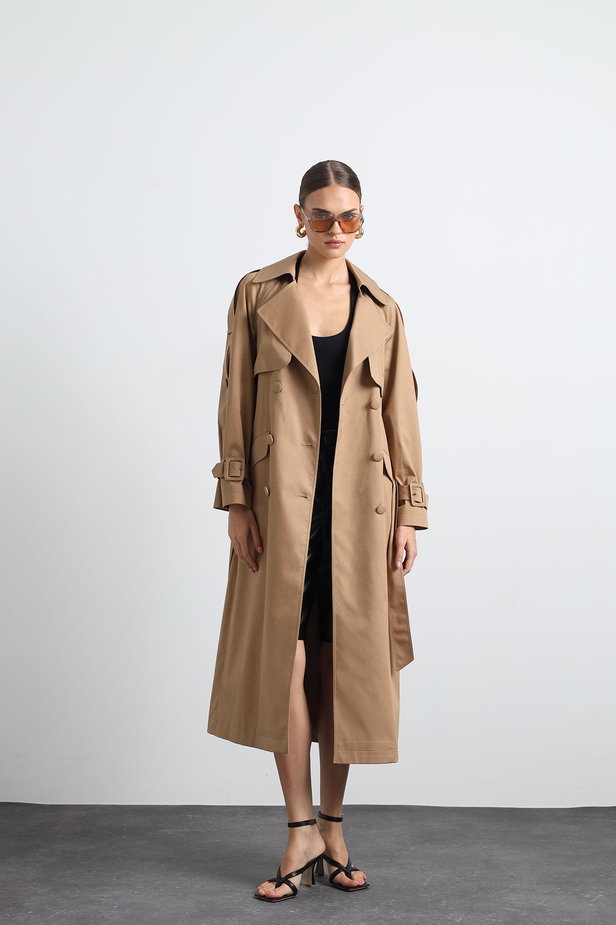 Savrin Camel Trench Coat