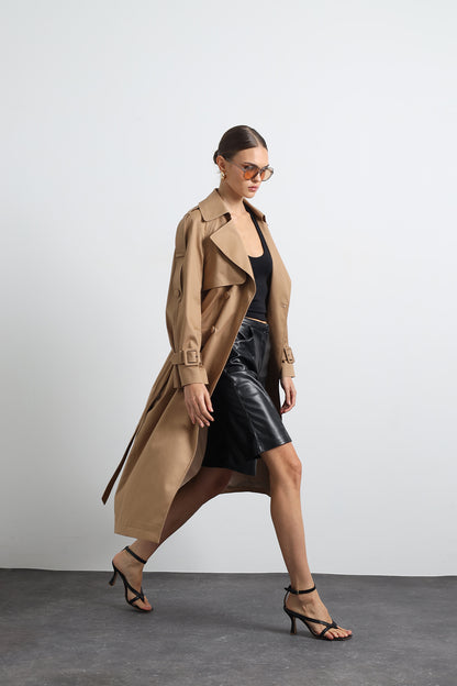 Savrin Camel Trench Coat
