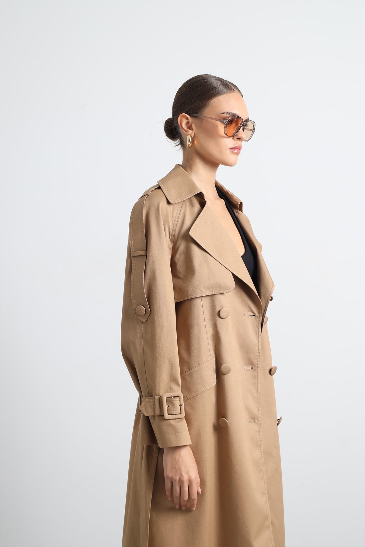 Savrin Camel Trench Coat