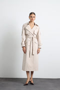 Savrin Beige Trench Coat