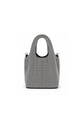 Vela Silver Crystal Embellished Mini Bag
