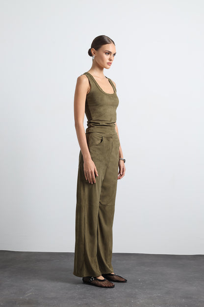 Orrea Yeşil Süet Atlet